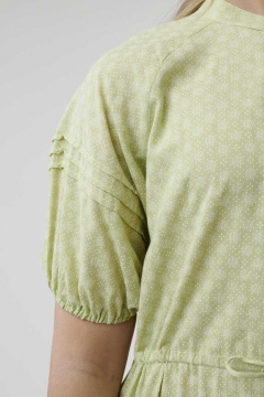 Raglan Puff Short Sleeve Dress